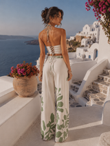 Tropical Print Two-Piece Set