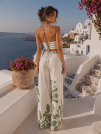 Tropical Print Two-Piece Set
