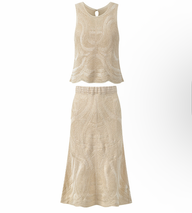 Estela midi skirt set