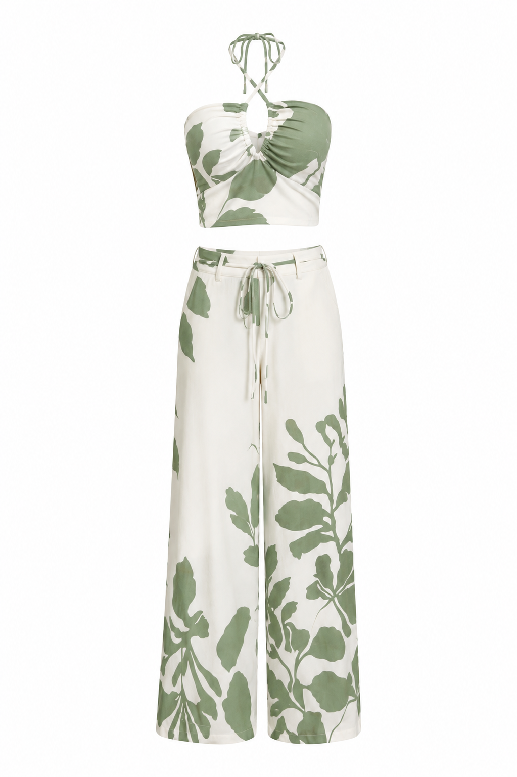Tropical Print Two-Piece Set