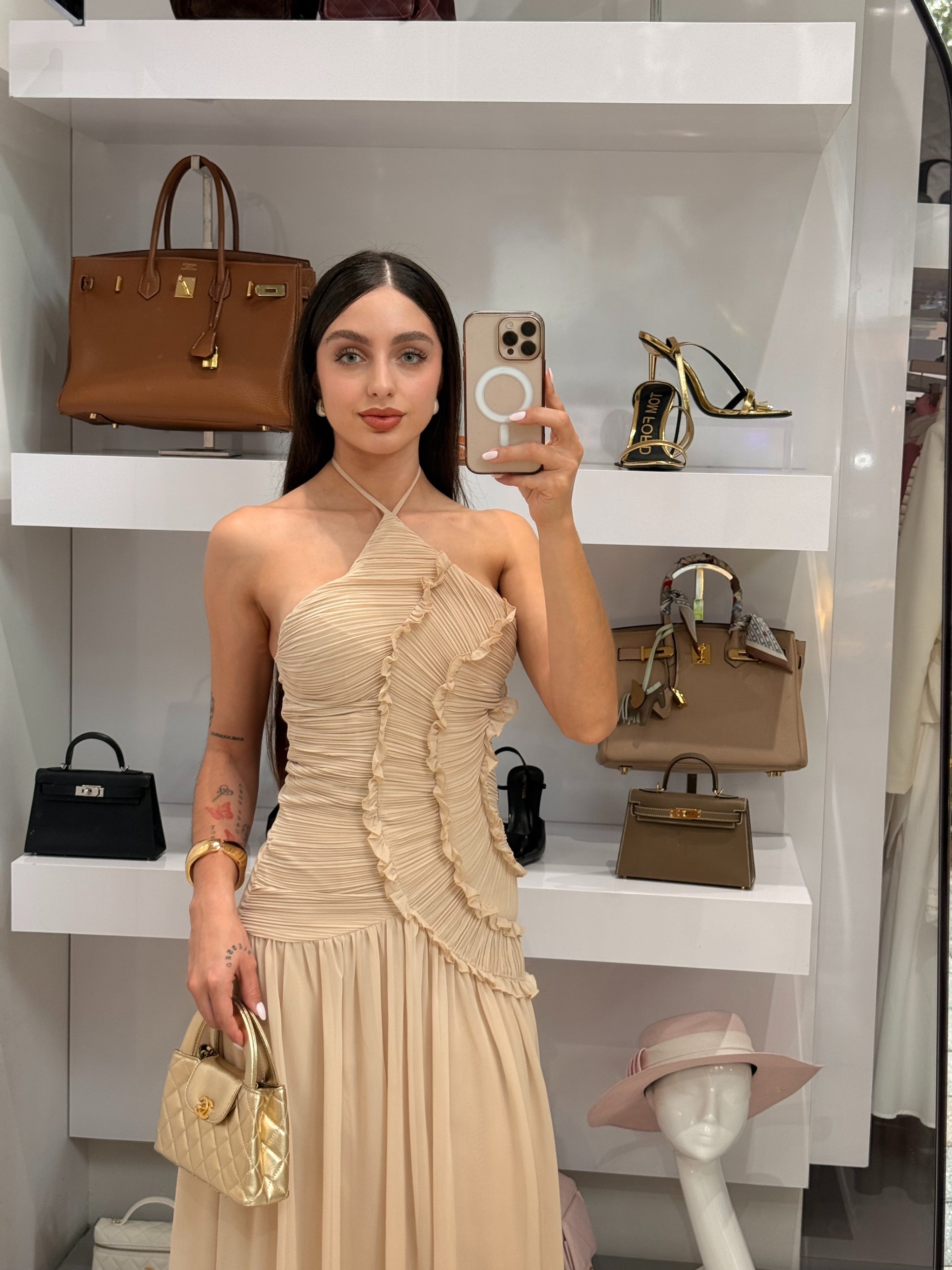 Seraphine Drape Maxi Dress