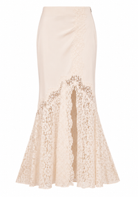 Lace on me midi skirt