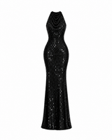 Black Cipher Maxi Dress