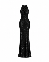 Black Cipher Maxi Dress