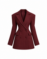 Pinstripe Privilege Blazer Mini Dress