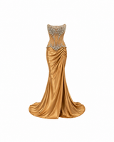 Ophira Gold Maxi Dress