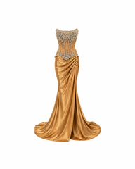 Ophira Gold Maxi Dress