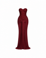 Vendome Embellished Corset Maxi Dress