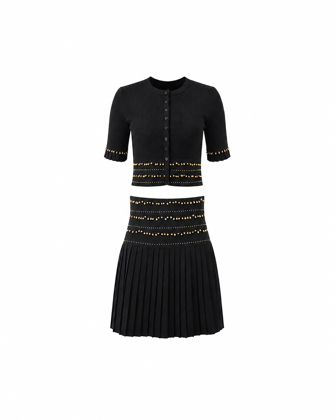 Aureline Studded Skirt Set