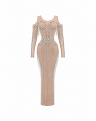 Elaris Fringe Maxi Dress