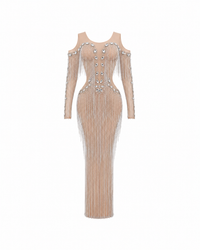 Elaris Fringe Maxi Dress