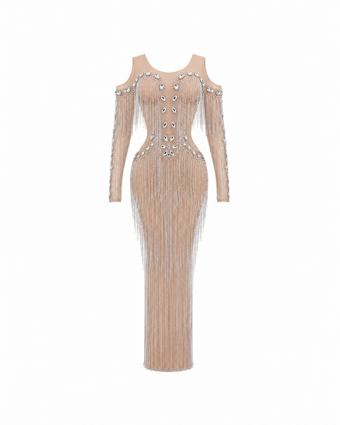 Elaris Fringe Maxi Dress