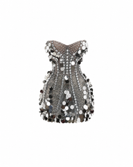 Vitraux Mirror Mini Dress