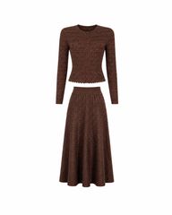 Marronette Knit Skirt Set