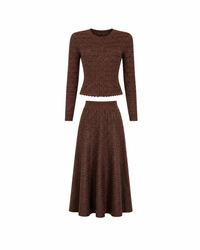 Marronette Knit Skirt Set