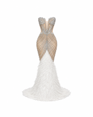 Vespera Plume Maxi Dress
