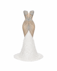 Vespera Plume Maxi Dress