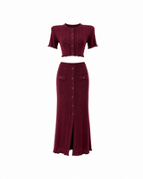 Burgelle Knit Skirt Set