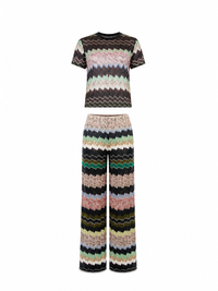 Savoy Mosaic Knit Pant Set