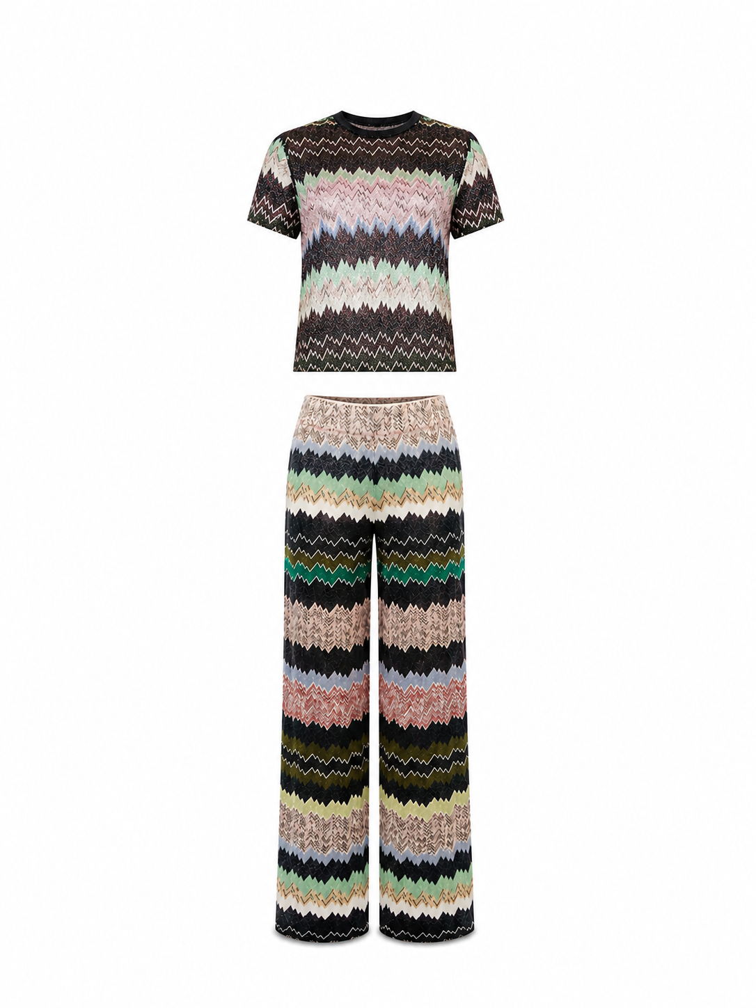Savoy Mosaic Knit Pant Set