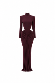 Noir Meridian Maxi Dress