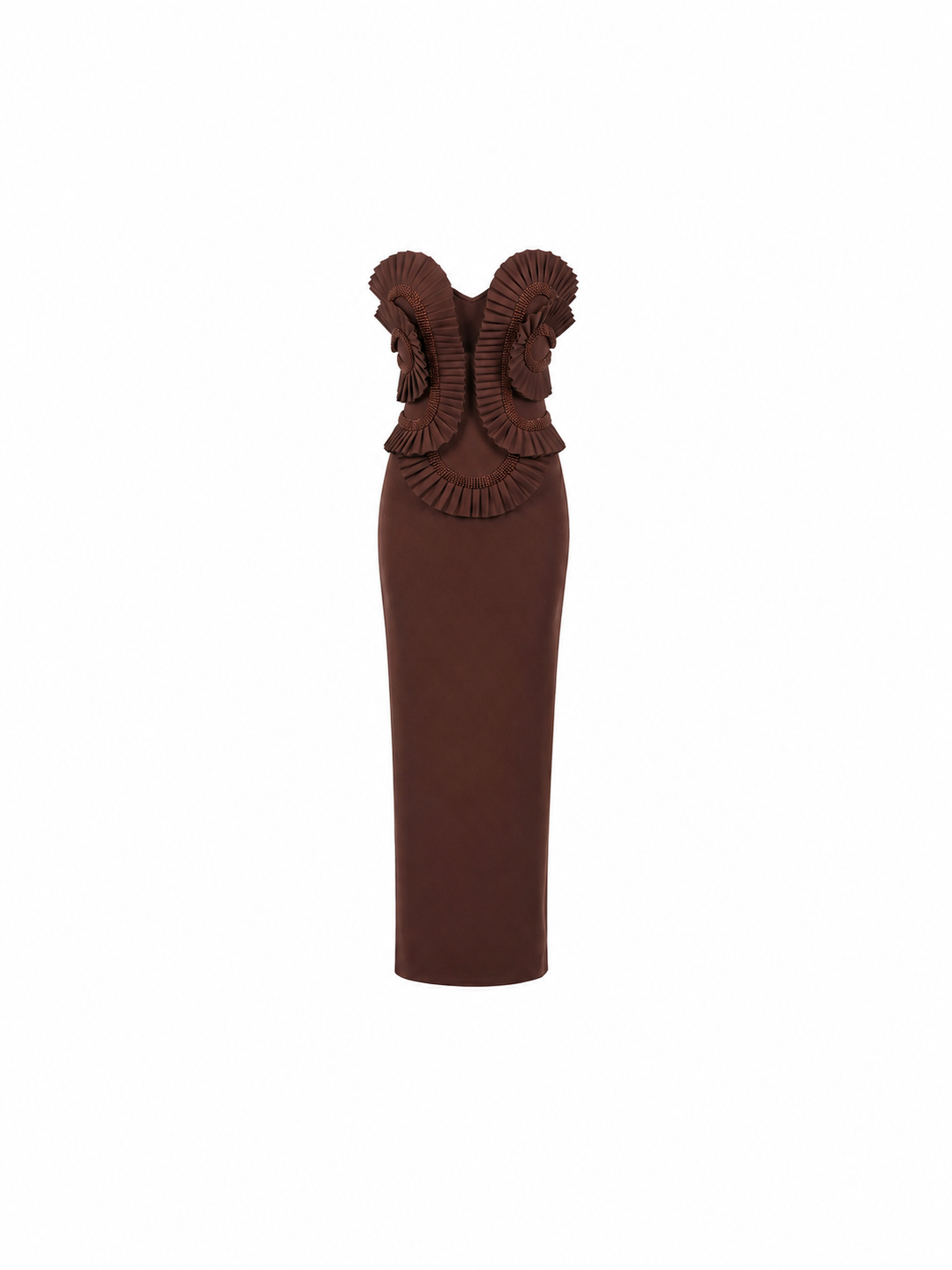 Noir Rosette Sculpt Dress