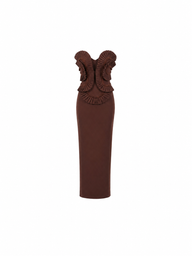 Noir Rosette Sculpt Dress