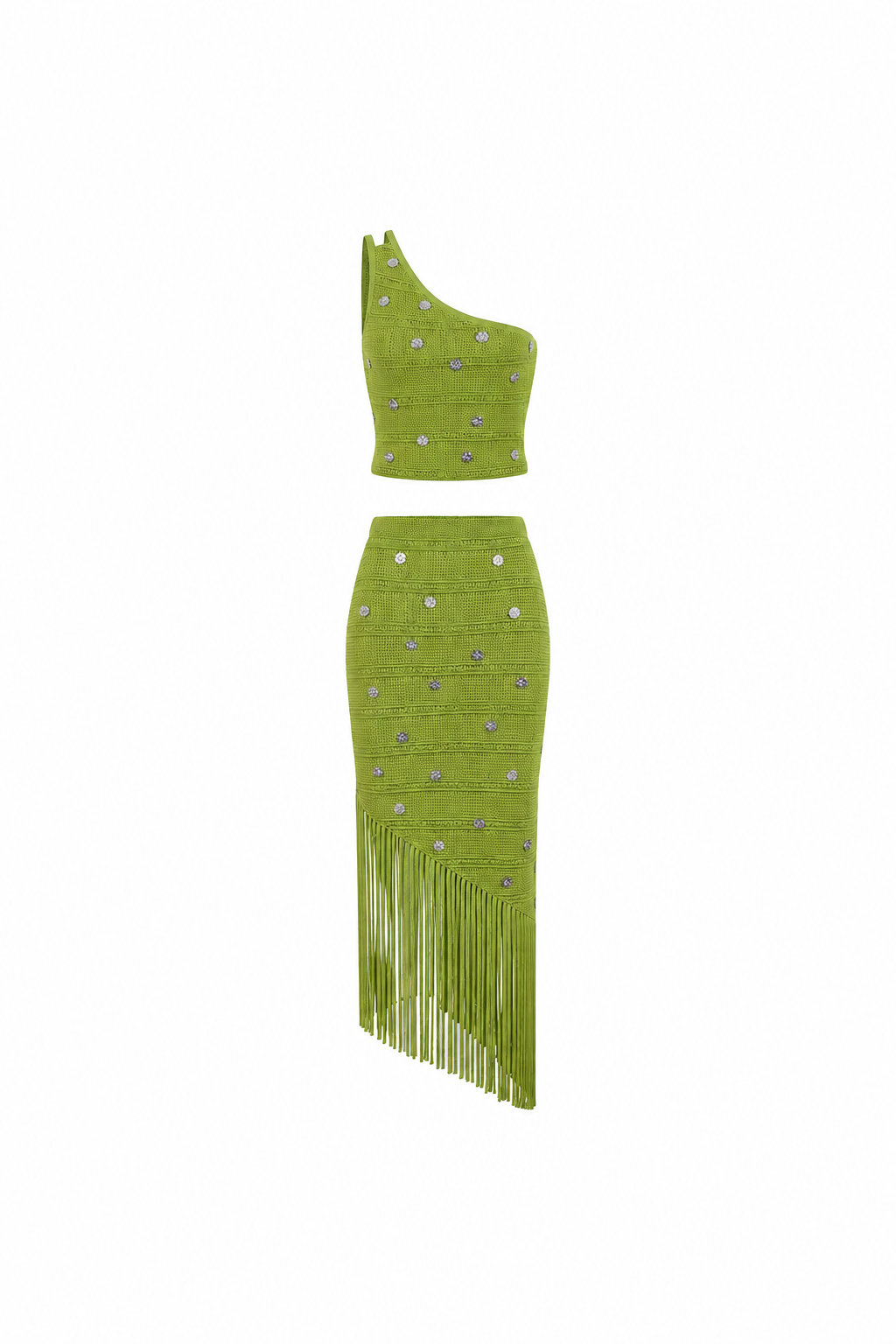 Citrus Luxe Crochet Skirt Set