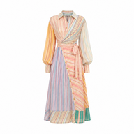 Sunset Sorbet Stripe Dress