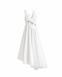 White Orchid Cutout Dress