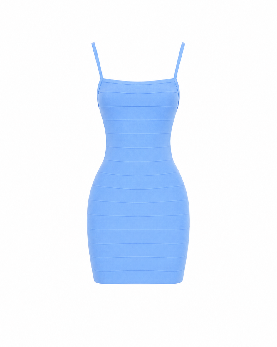 Azure Kiss Mini Dress