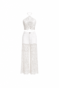 Santorini Crochet Luxe Pant Set