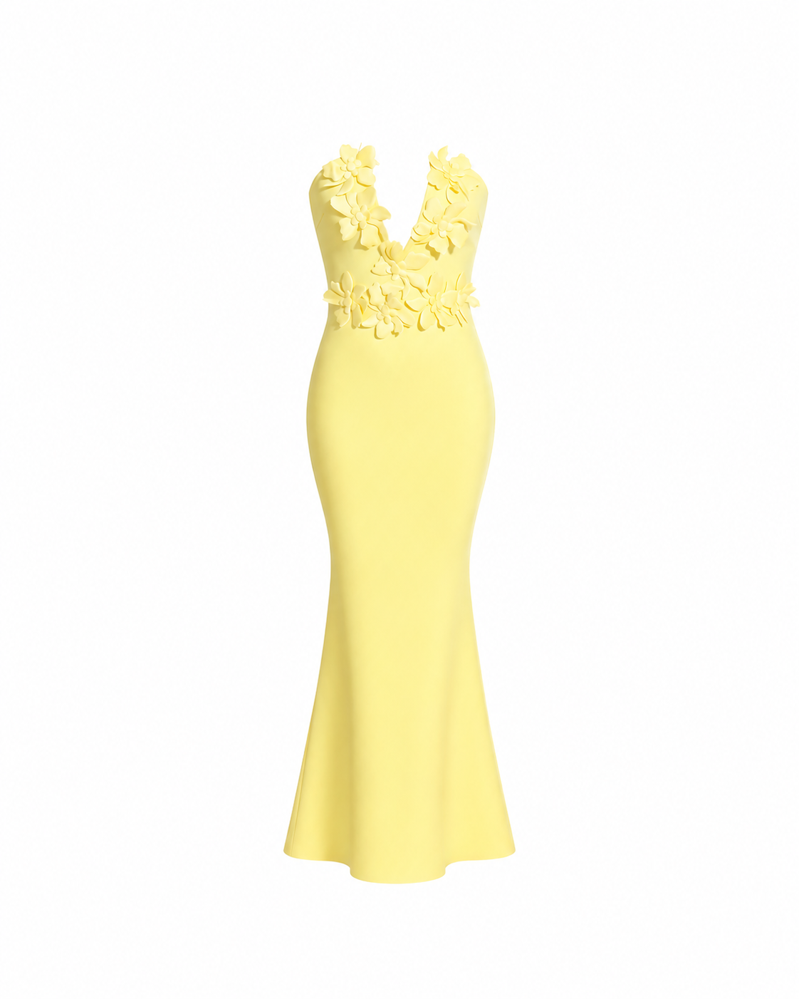 Limoncello Bloom Gown Maxi Dress