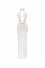 Shell Whisper Fringe Dress