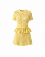 Buttercream Bloom Mini Dress