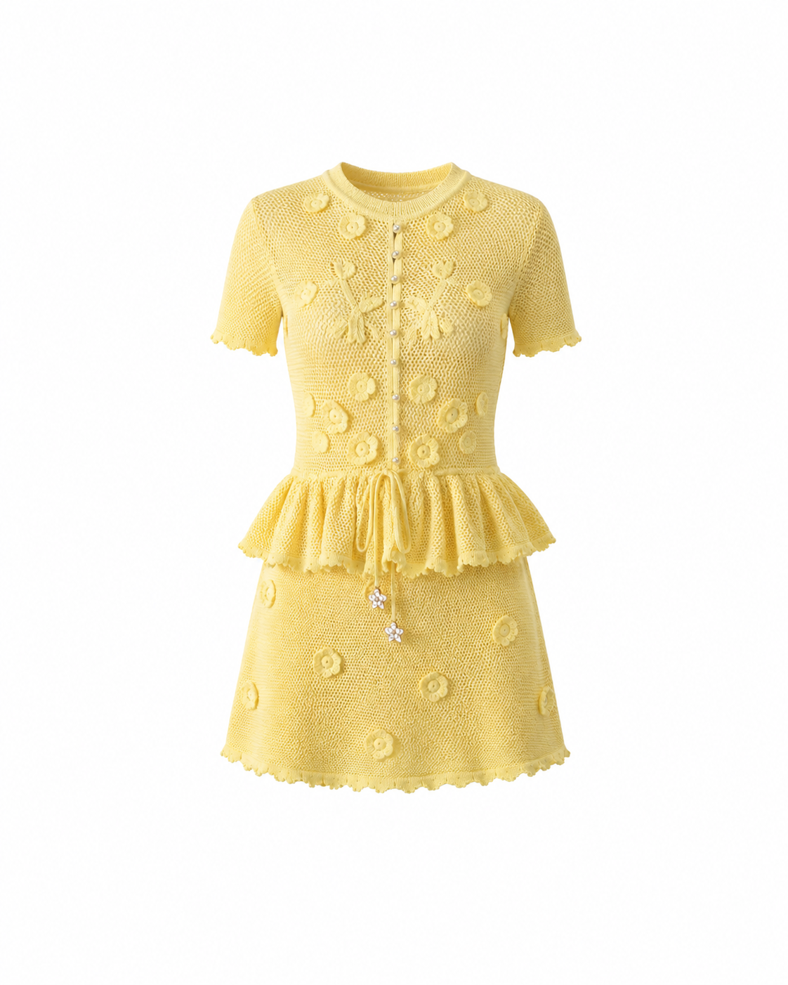 Buttercream Bloom Mini Dress