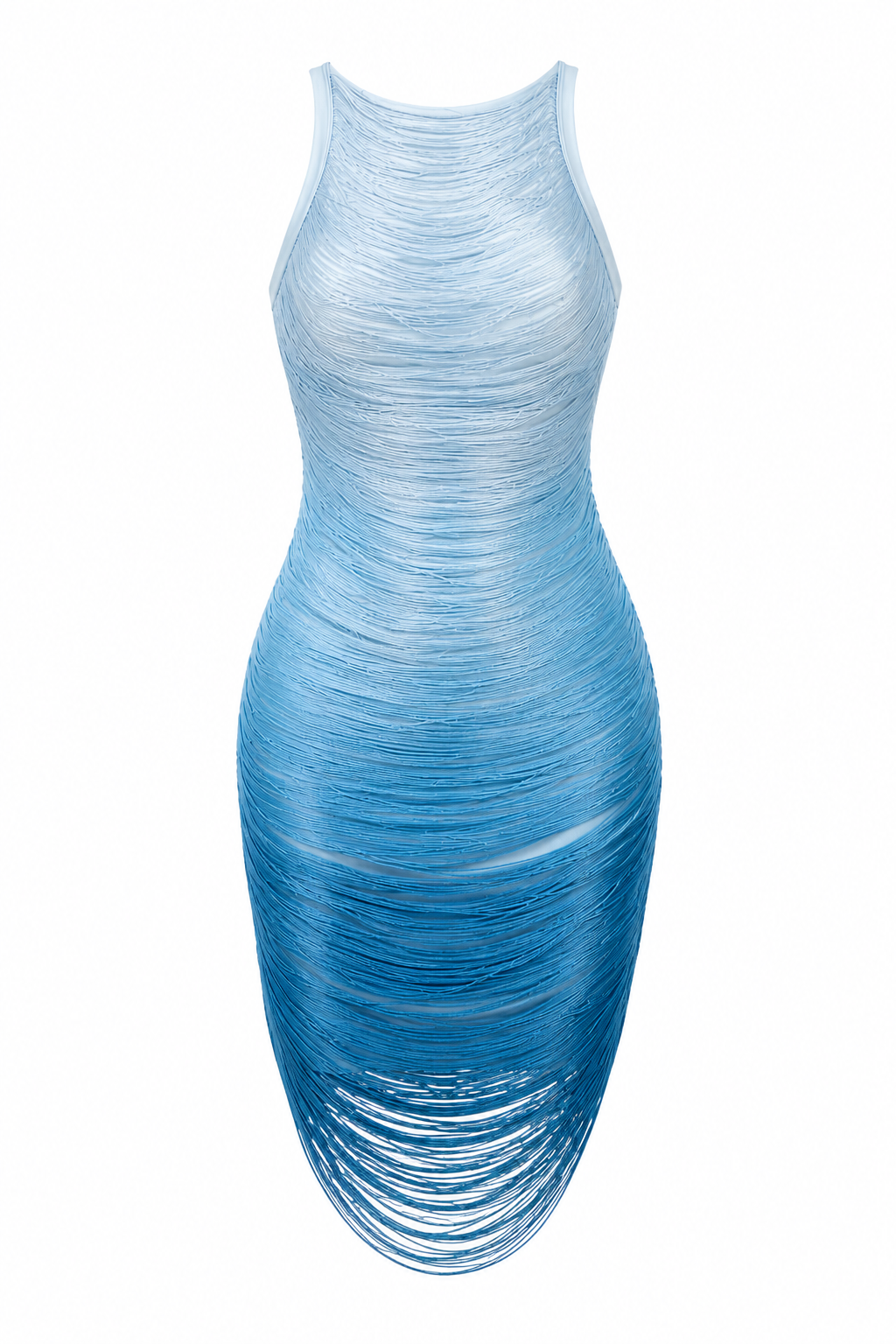 Aqua Sculpt Mini Dress
