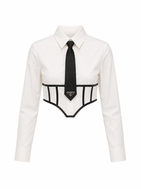 White Society Corset Top