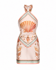 Seashell Halter Mini Dress