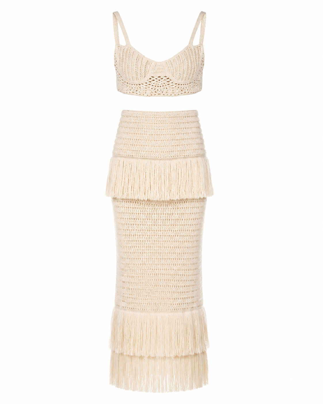 Capri Artisan Fringe Skirt Set