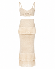 Capri Artisan Fringe Skirt Set