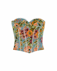 Blue Rococo Corset