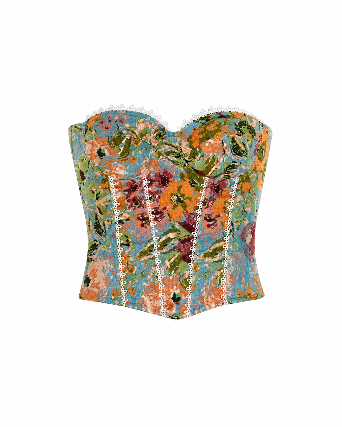 Blue Rococo Corset