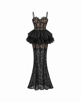 Caligo Peplum Maxi Dress