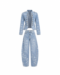 Mademoiselle Rivet Denim Set