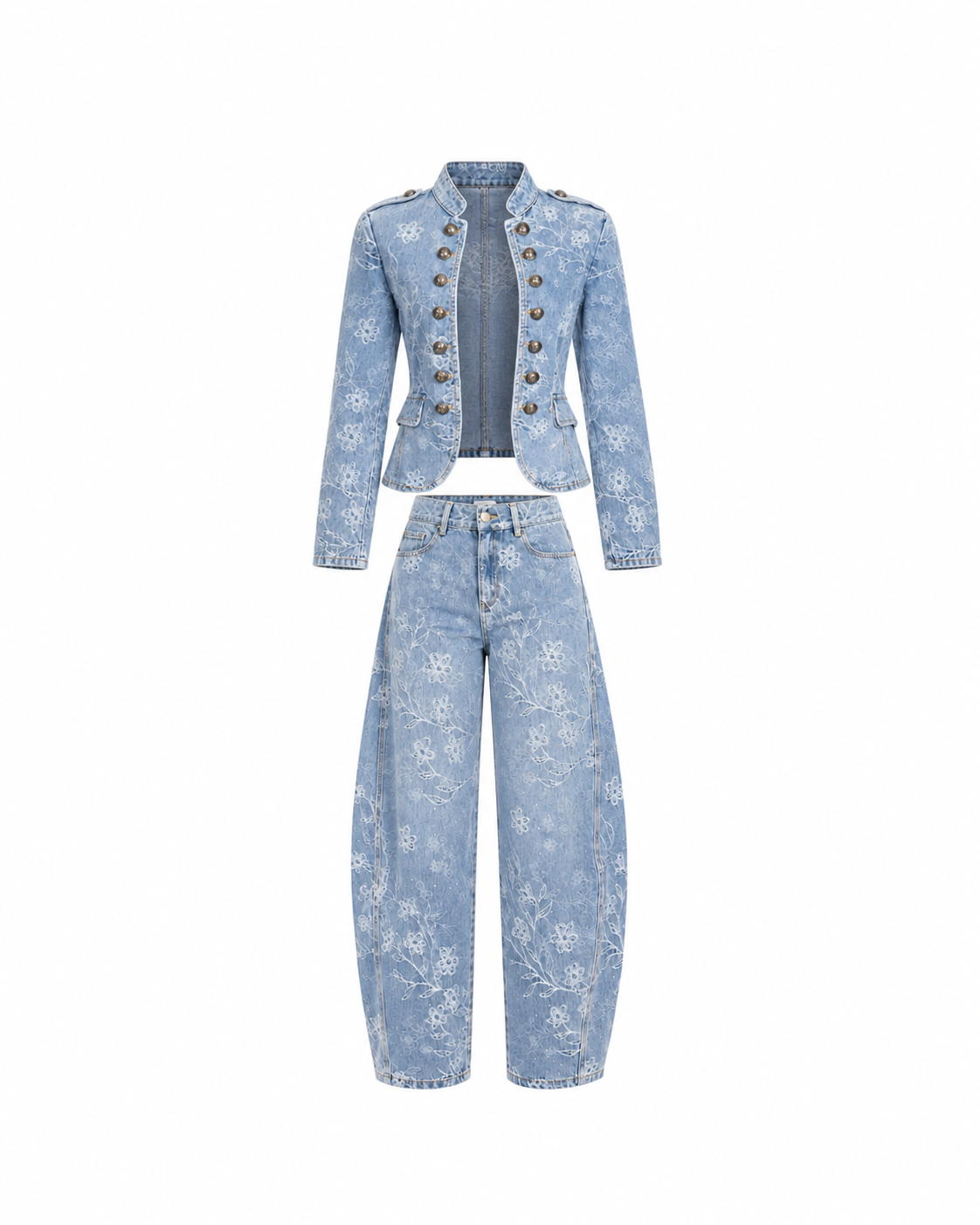 Mademoiselle Rivet Denim Set