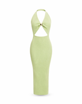 Aura Cut Halter Mini Dress