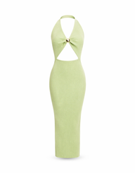 Aura Cut Halter Mini Dress