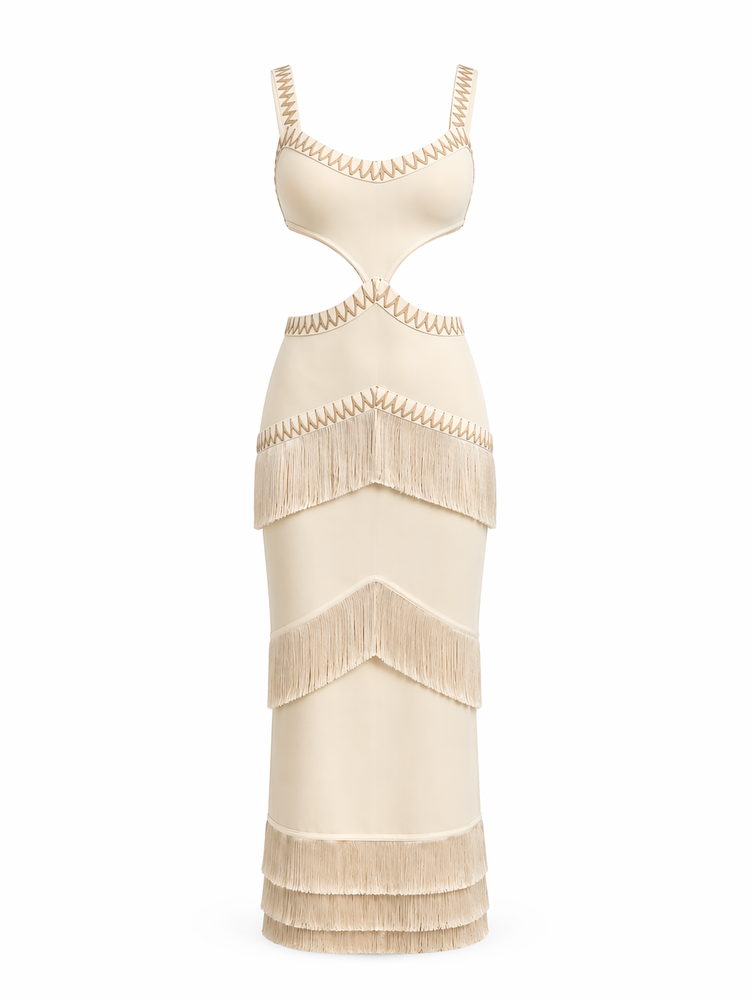 Ethereal Lines Midi Dress