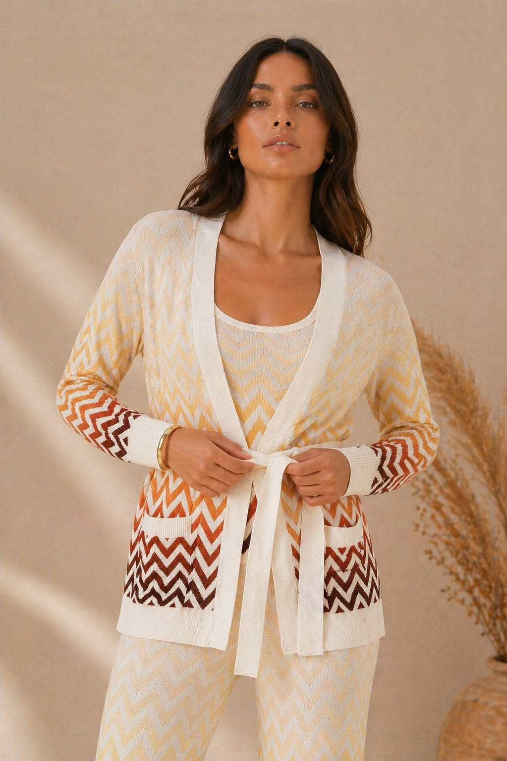 Amber Coast Tie Cardigan